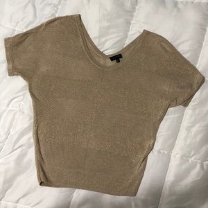 Gold dolman shirt from The Limited